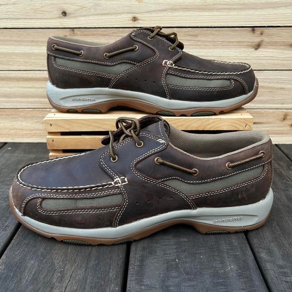 NWT New Red Wing Irish Setter Hunt Brown Leather Boat Shoes Loafers w/ Box - Picture 2 of 8